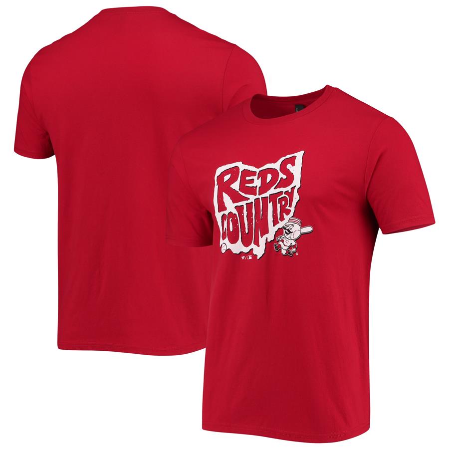 Cincinnati Reds Local Tri-Blend T-Shirt - Red