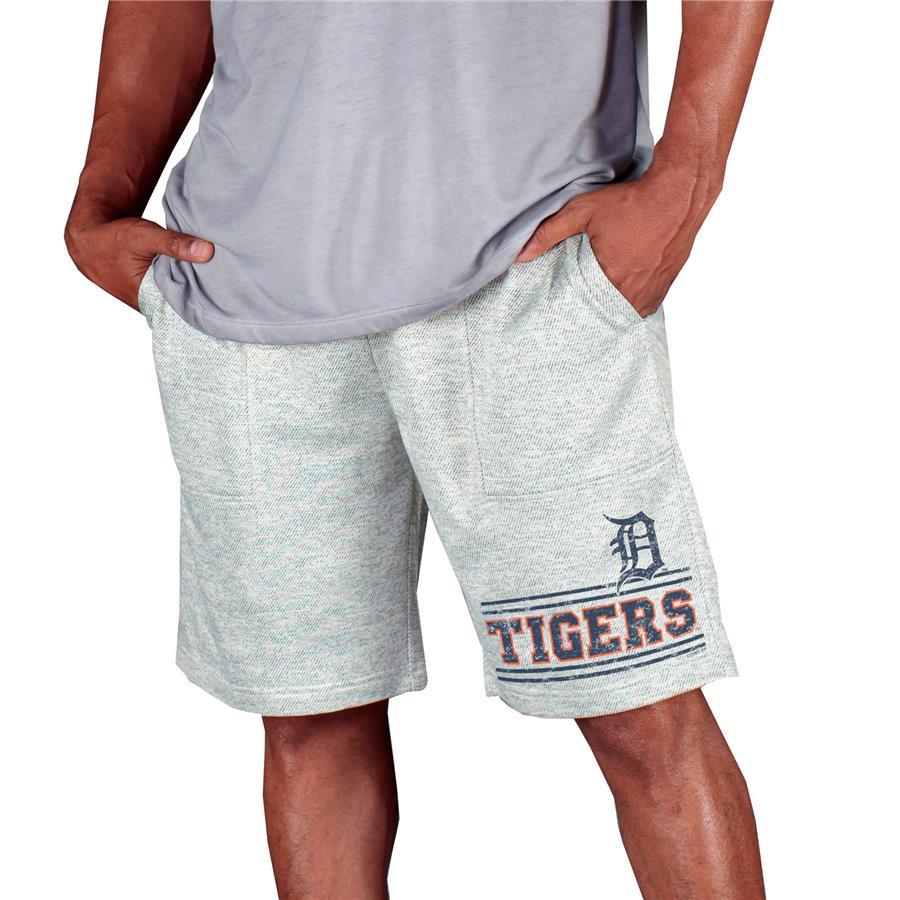 Detroit Tigers Concepts Sport Traction Knit Jam Shorts - Gray