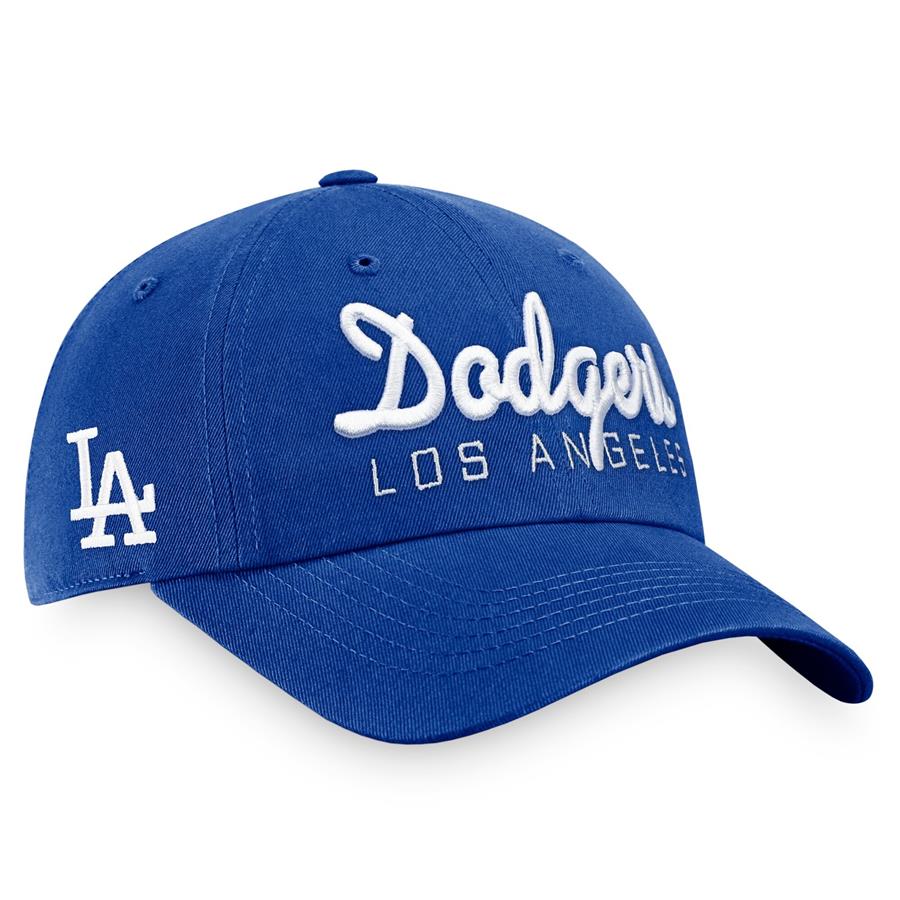 Los Angeles Dodgers Fanatics Branded Iconic Script Adjustable Hat - Royal