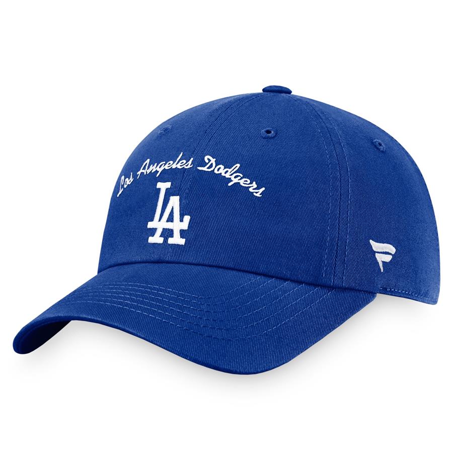 Los Angeles Dodgers Fanatics Branded Women's Iconic Script Logo Adjustable Hat - Royal