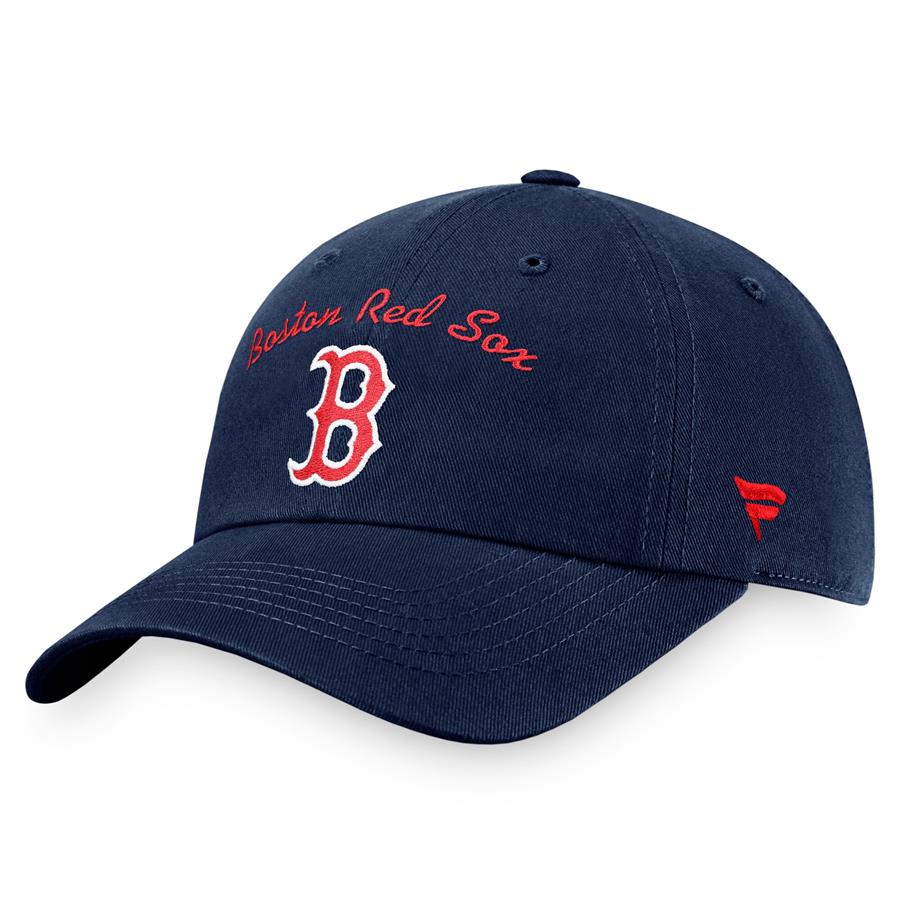Boston Red Sox Fanatics Branded Women's Iconic Script Logo Adjustable Hat - Navy