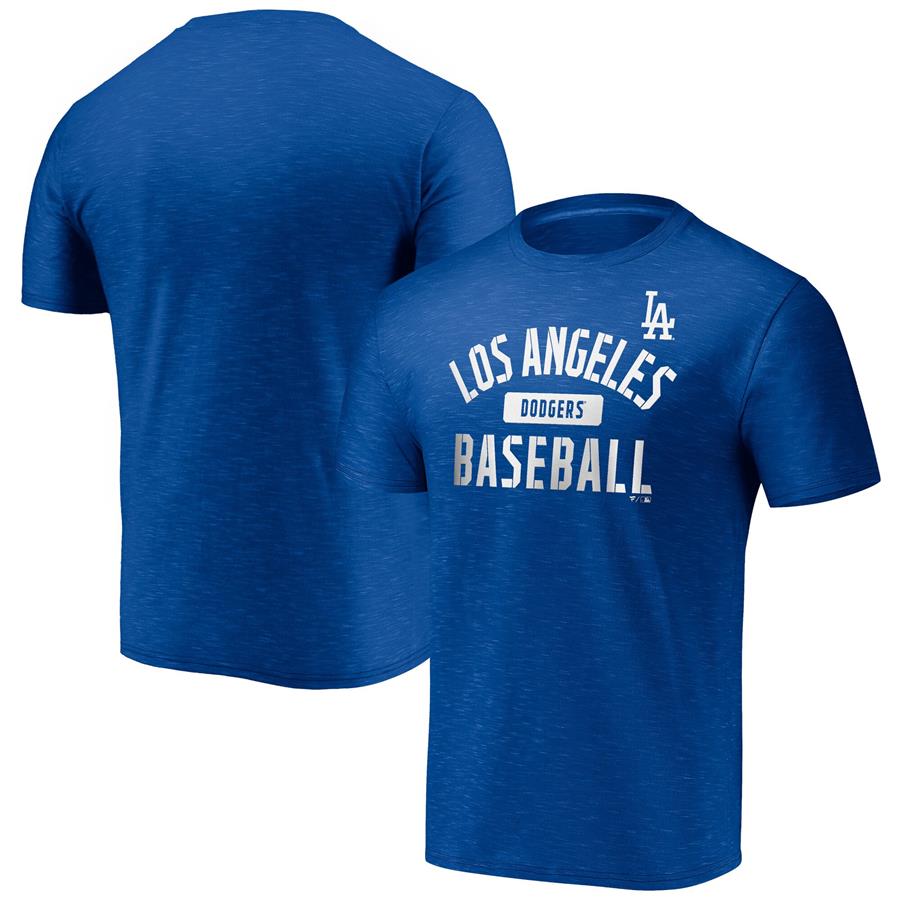 Los Angeles Dodgers Fanatics Branded Primary Pill Space Dye T-Shirt - Royal
