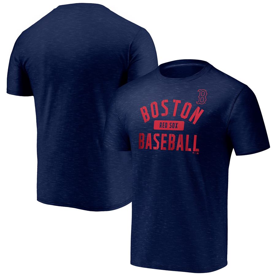 Boston Red Sox Fanatics Branded Primary Pill Space Dye T-Shirt - Navy