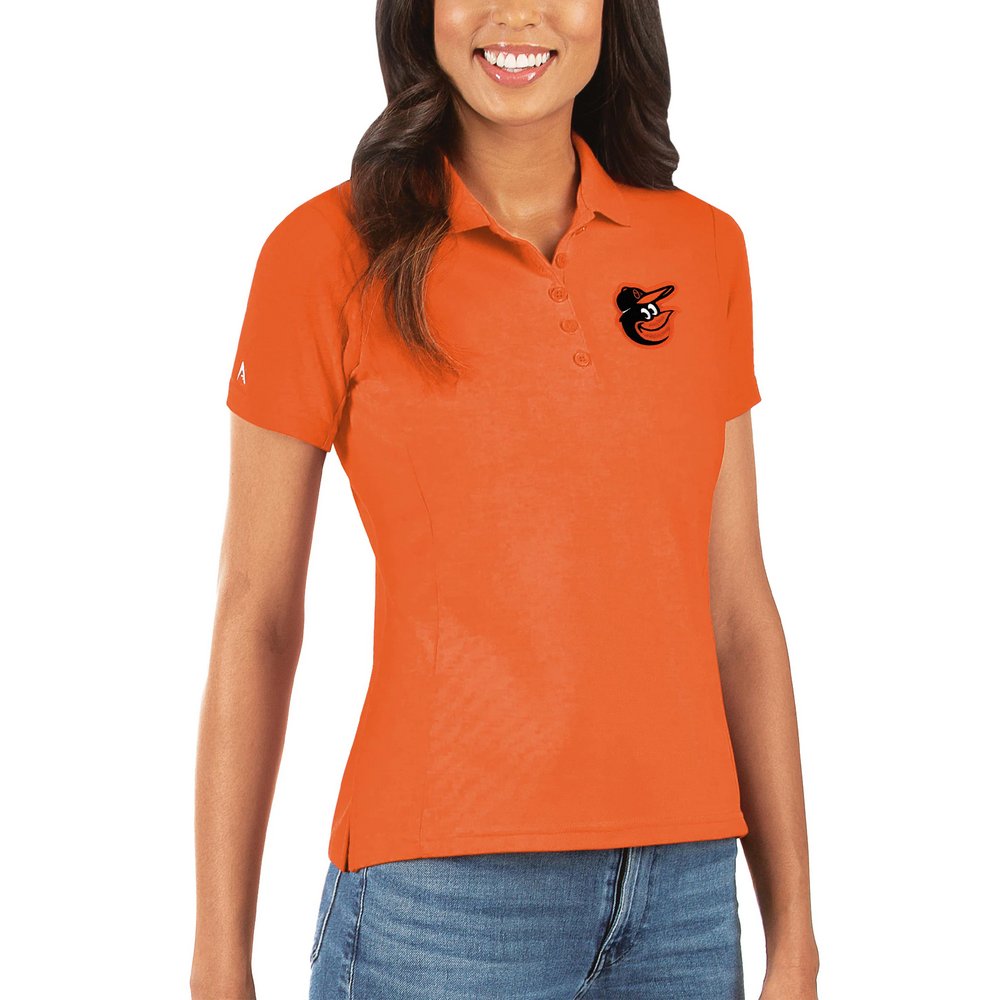 Baltimore Orioles Antigua Women's Legacy Pique Polo - Orange