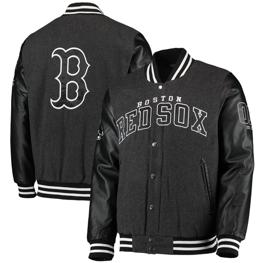 Boston Red Sox G-III Sports by Carl Banks Power Play Full-Zip Jacket - Black