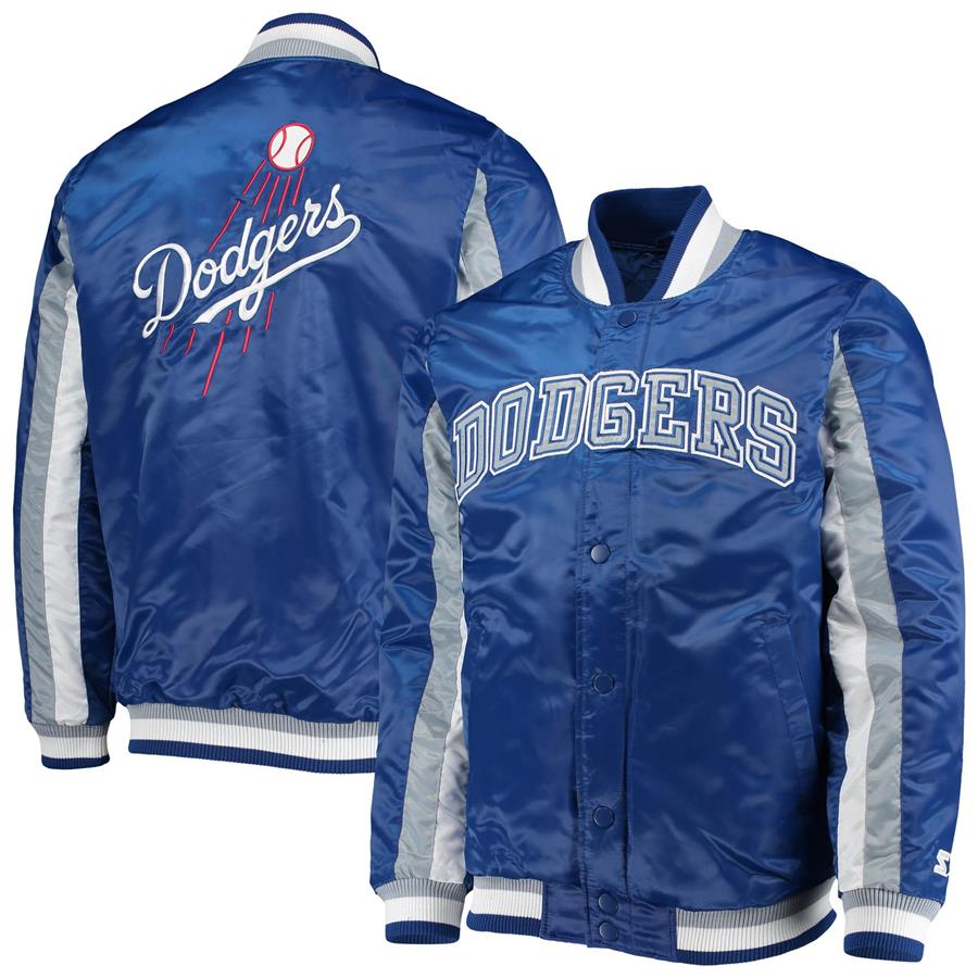 Los Angeles Dodgers Starter The Ace Satin Full-Snap Jacket - Royal