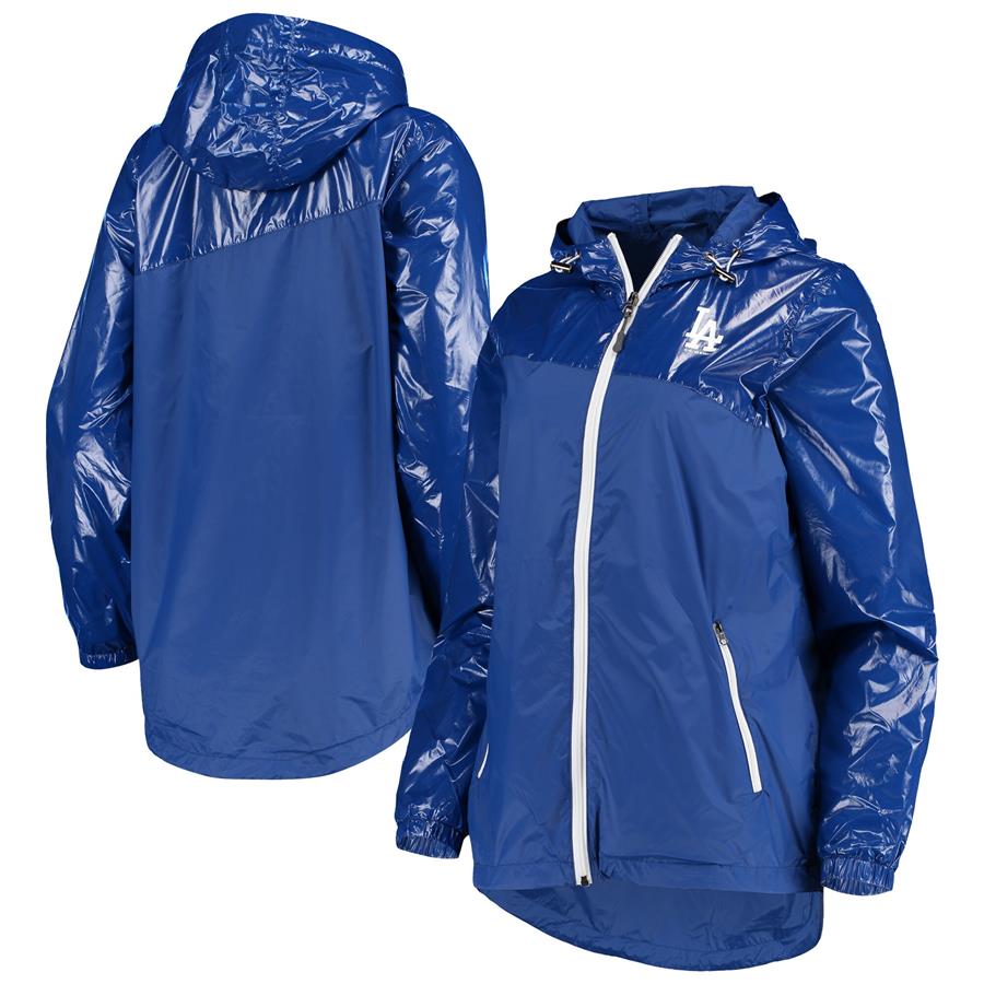 Los Angeles Dodgers G-III 4Her by Carl Banks Women's Double Coverage Full-Zip Hoodie Jacket - Royal
