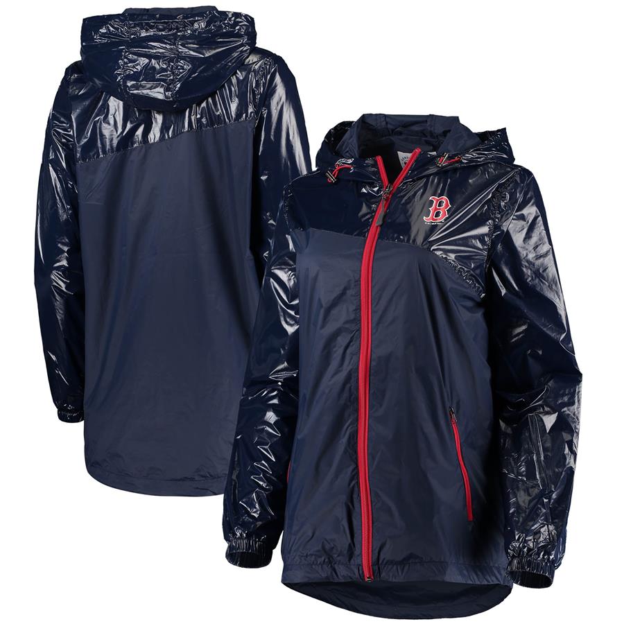 Boston Red Sox G-III 4Her by Carl Banks Women's Double Coverage Full-Zip Hoodie Jacket - Navy