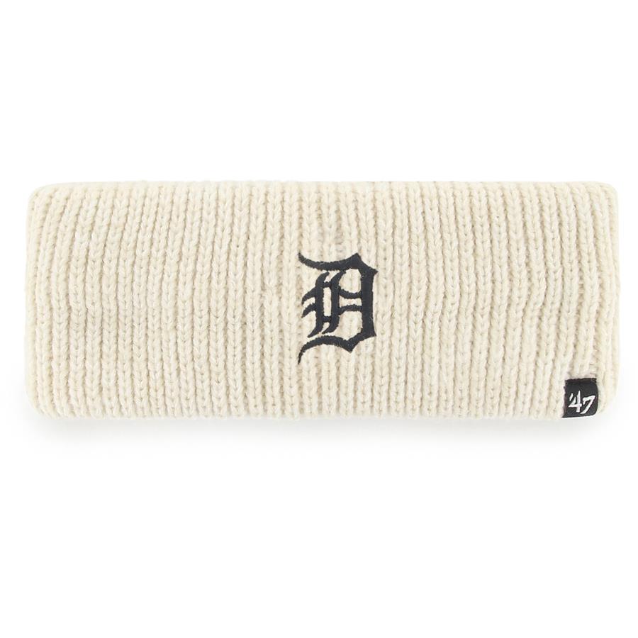 Detroit Tigers '47 Women's Logo Meeko Knit Headband - Cream