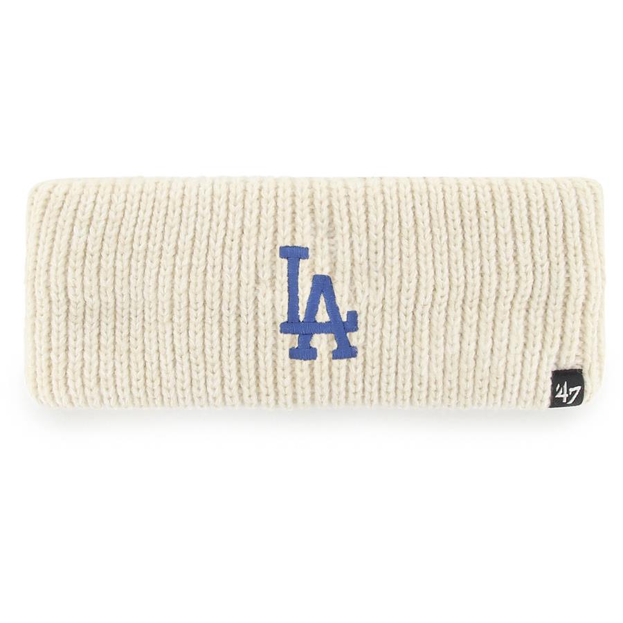 Los Angeles Dodgers '47 Women's Logo Meeko Knit Headband - Cream
