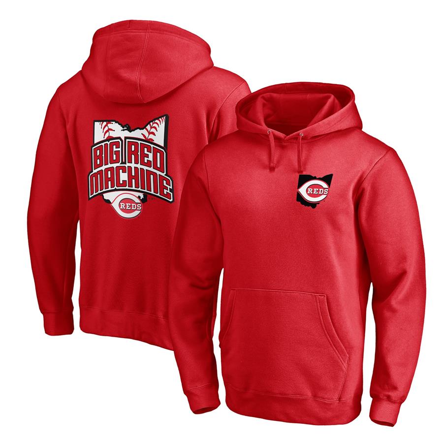 Cincinnati Reds Fanatics Branded Hometown Collection Big Red Machine Pullover Hoodie - Red