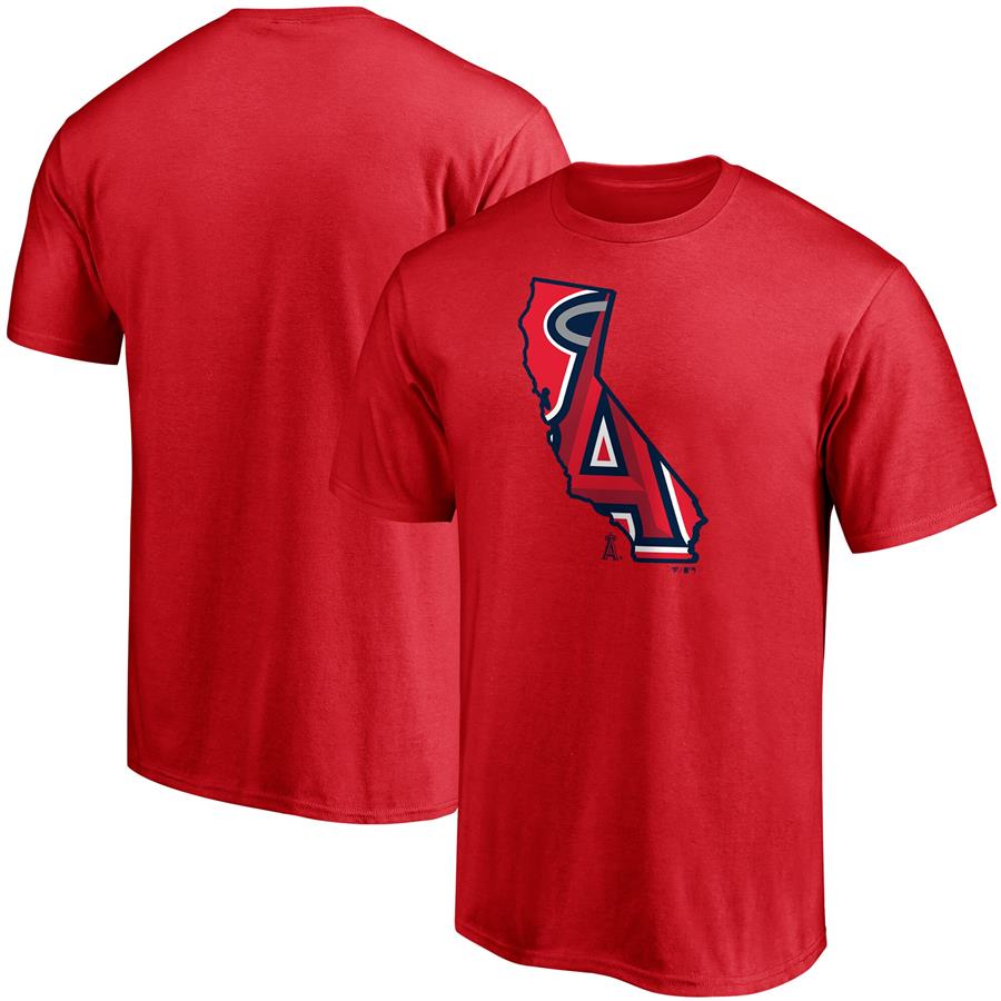 Los Angeles Angels Fanatics Branded Hometown State T-Shirt - Red