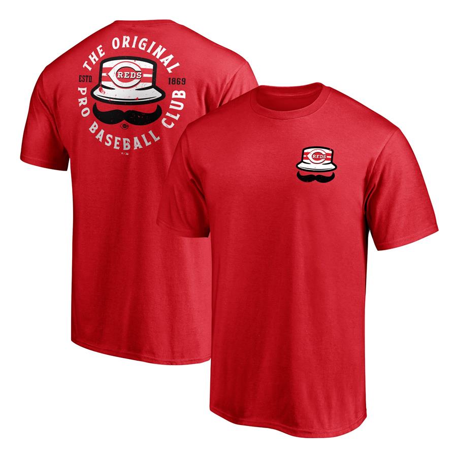 Cincinnati Reds Fanatics Branded Stache Hometown T-Shirt - Red