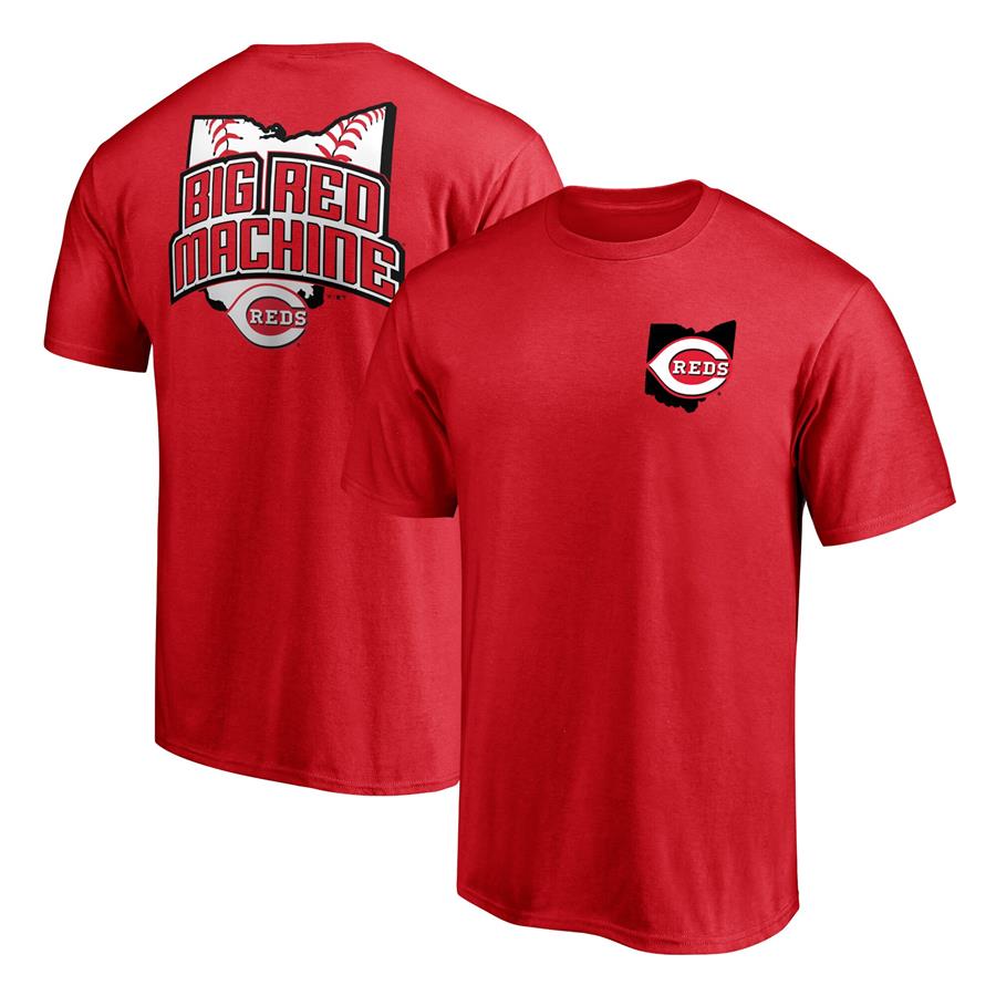 Cincinnati Reds Fanatics Branded Hometown Collection Big Red Machine Logo T-Shirt - Red