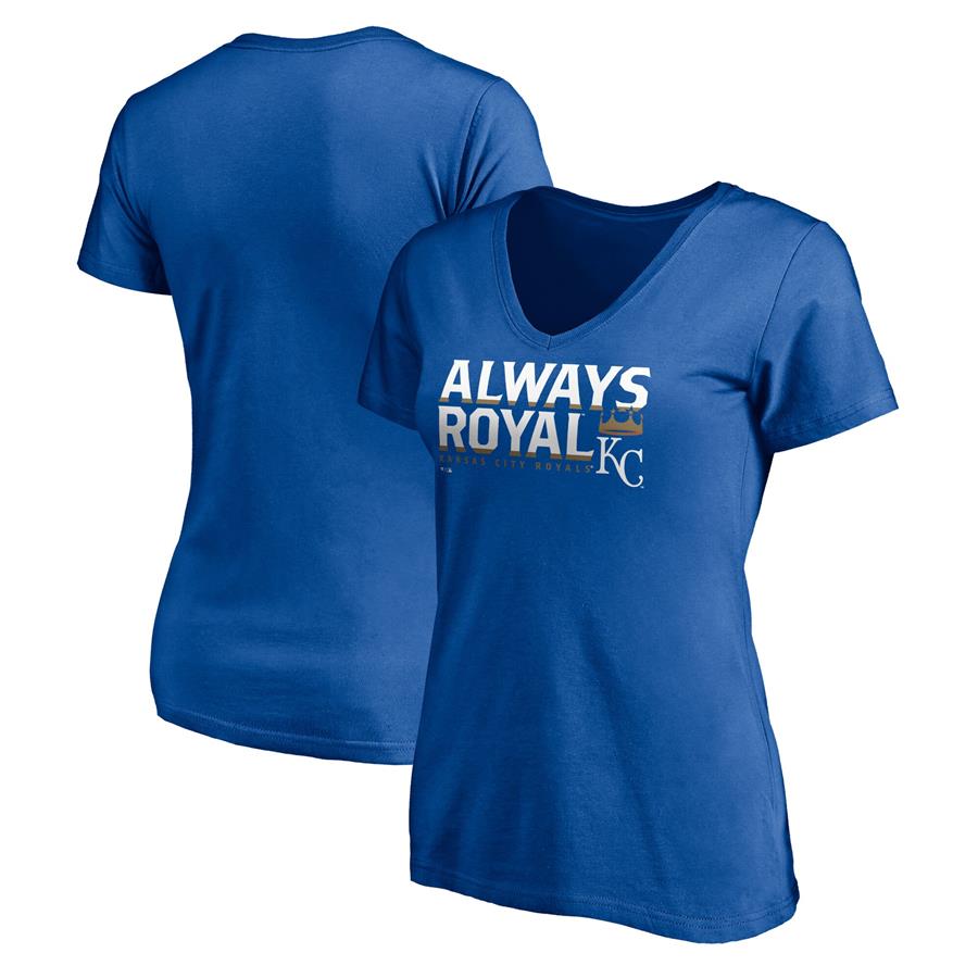 Kansas City Royals Fanatics Branded Women's Hometown V-Neck T-Shirt - Royal