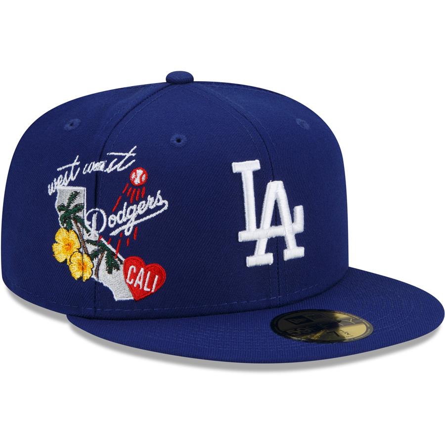 Los Angeles Dodgers New Era City Cluster 59FIFTY Fitted Hat - Royal
