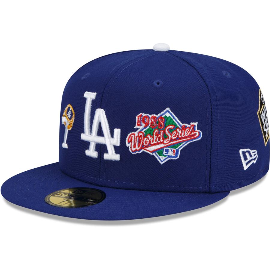 Los Angeles Dodgers New Era 7x World Series Champions Count the Rings 59FIFTY Fitted Hat - Royal