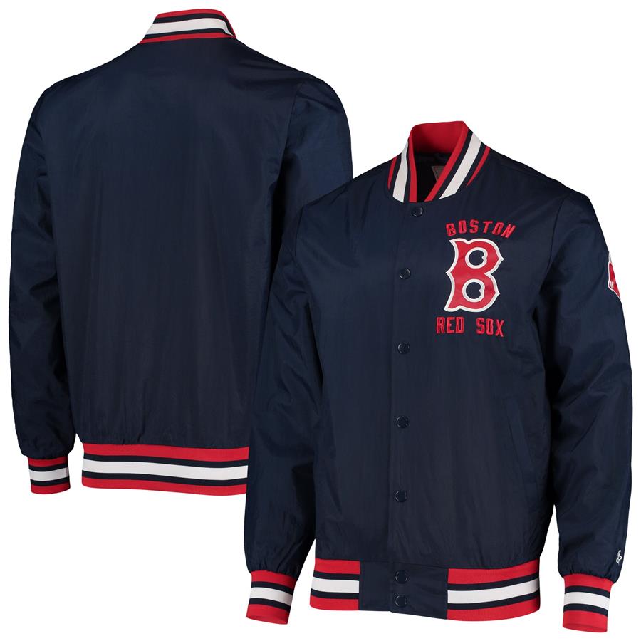 Boston Red Sox Starter The Jet III Full-Snap Jacket - Navy