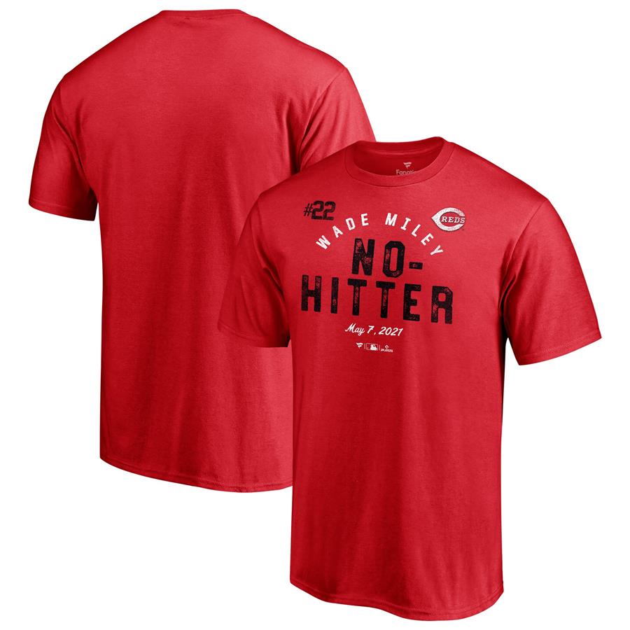 Wade Miley Cincinnati Reds Fanatics Branded No Hitter T-Shirt - Red
