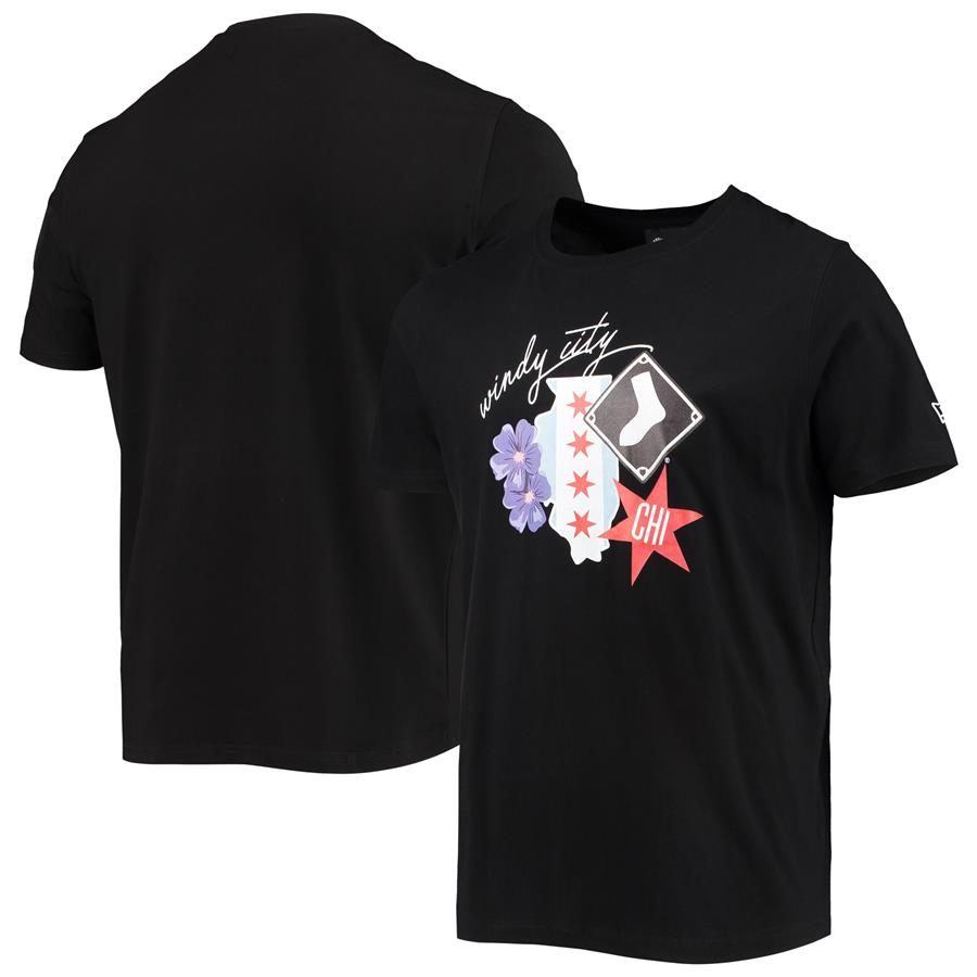 Chicago White Sox New Era City Cluster T-Shirt - Black