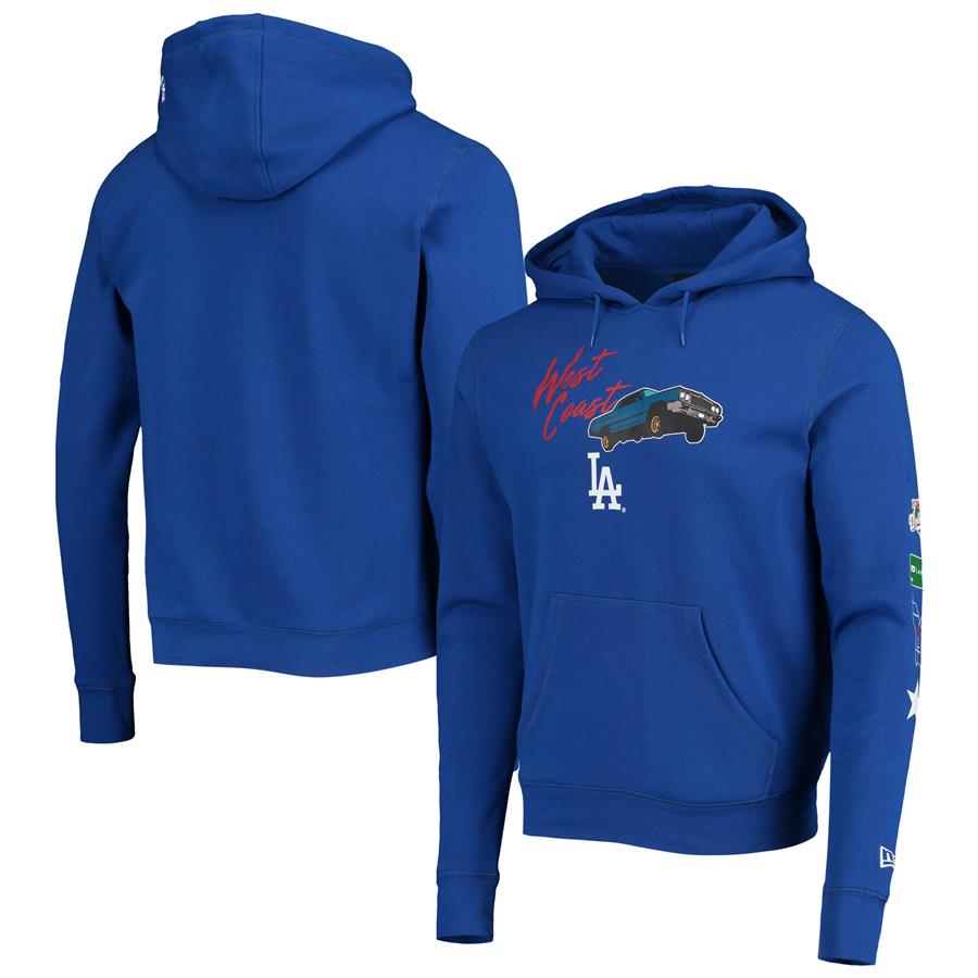 Los Angeles Dodgers New Era City Transit Pullover Hoodie - Royal