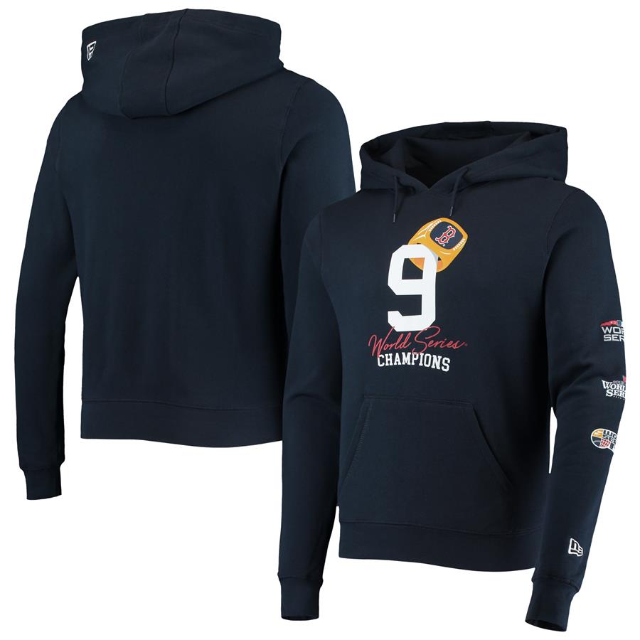 Boston Red Sox New Era Count the Rings Pullover Hoodie - Navy