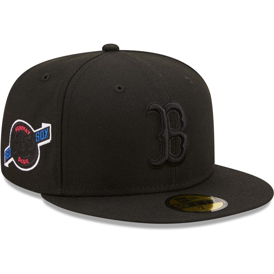 Boston Red Sox New Era Fenway Park Splatter 59FIFTY Fitted Hat - Black