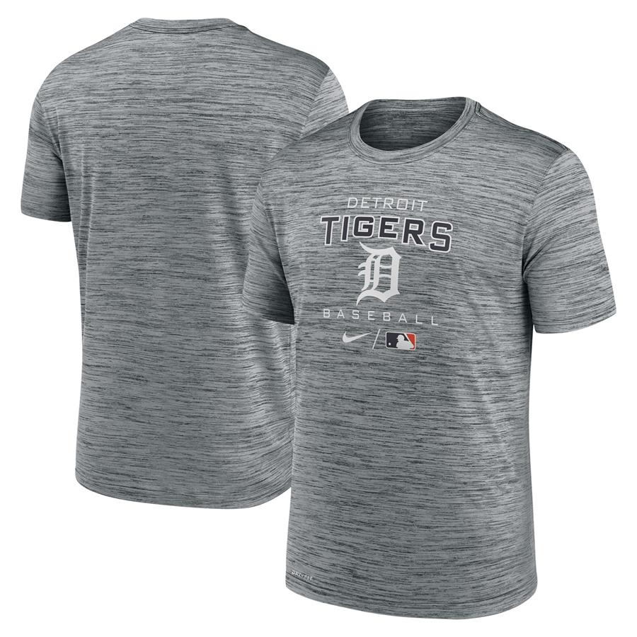 Detroit Tigers Nike Authentic Collection Velocity Practice Performance T-Shirt - Anthracite