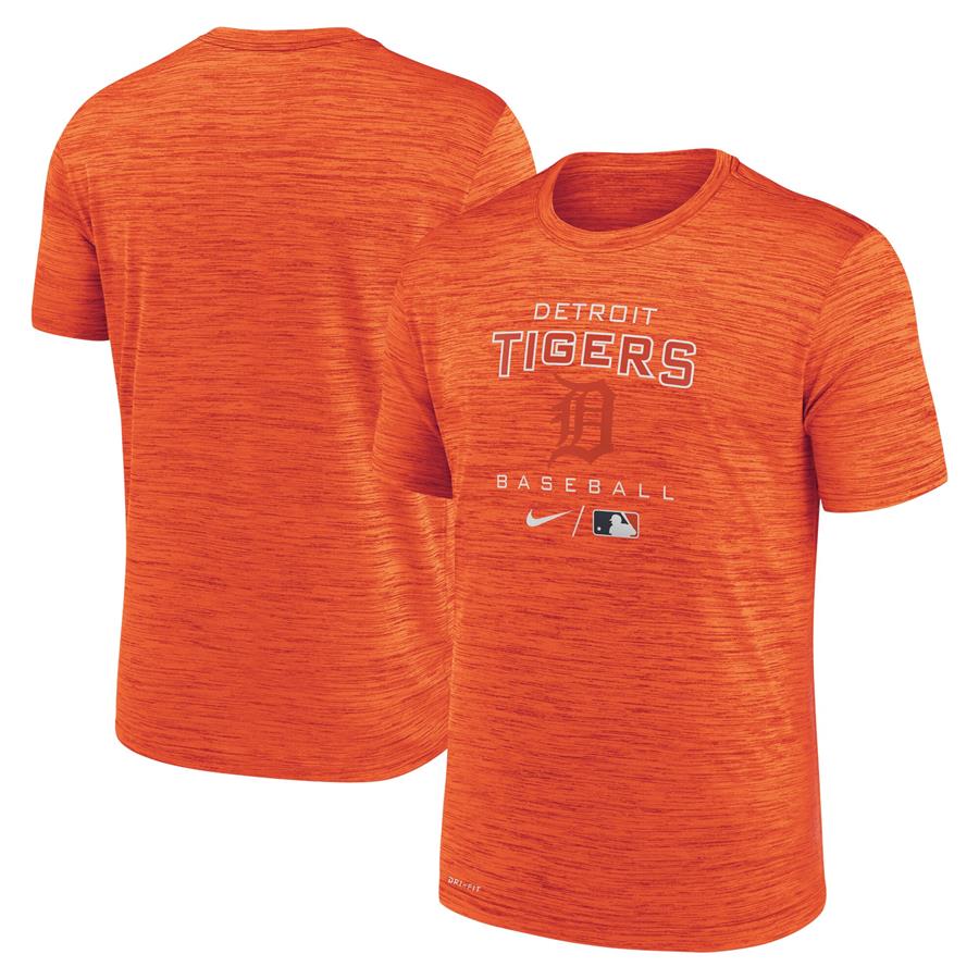 Detroit Tigers Nike Authentic Collection Velocity Practice Performance T-Shirt - Orange