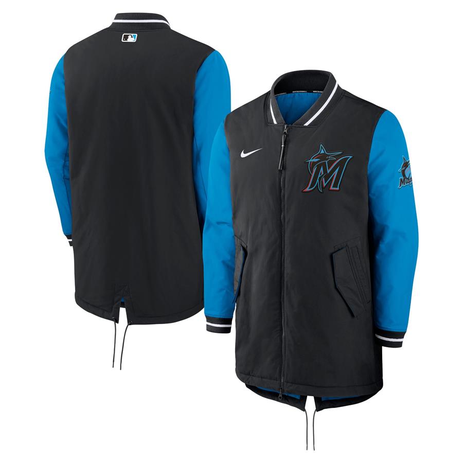Miami Marlins Nike Dugout Performance Full-Zip Jacket - Black