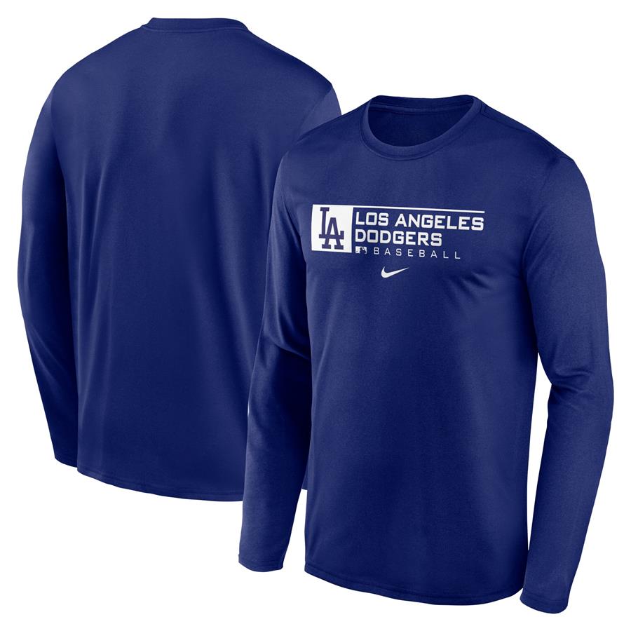 Los Angeles Dodgers Nike Authentic Collection Performance Long Sleeve T-Shirt - Royal