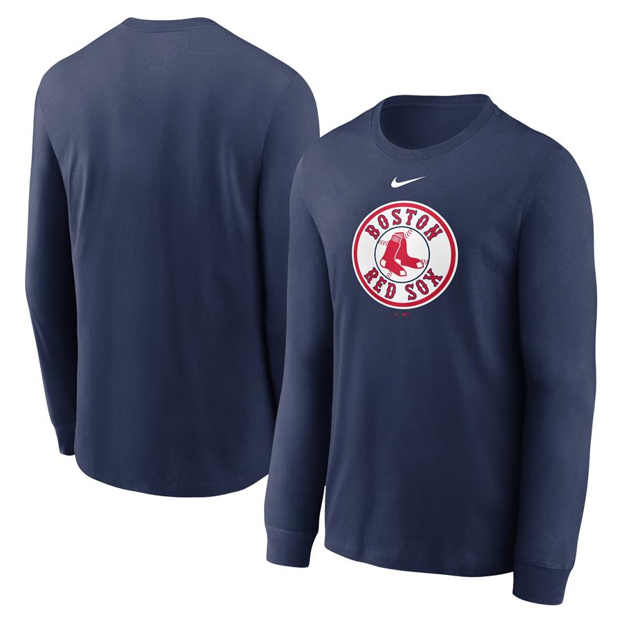 Boston Red Sox Nike Alternate Logo Long Sleeve T-Shirt - Navy