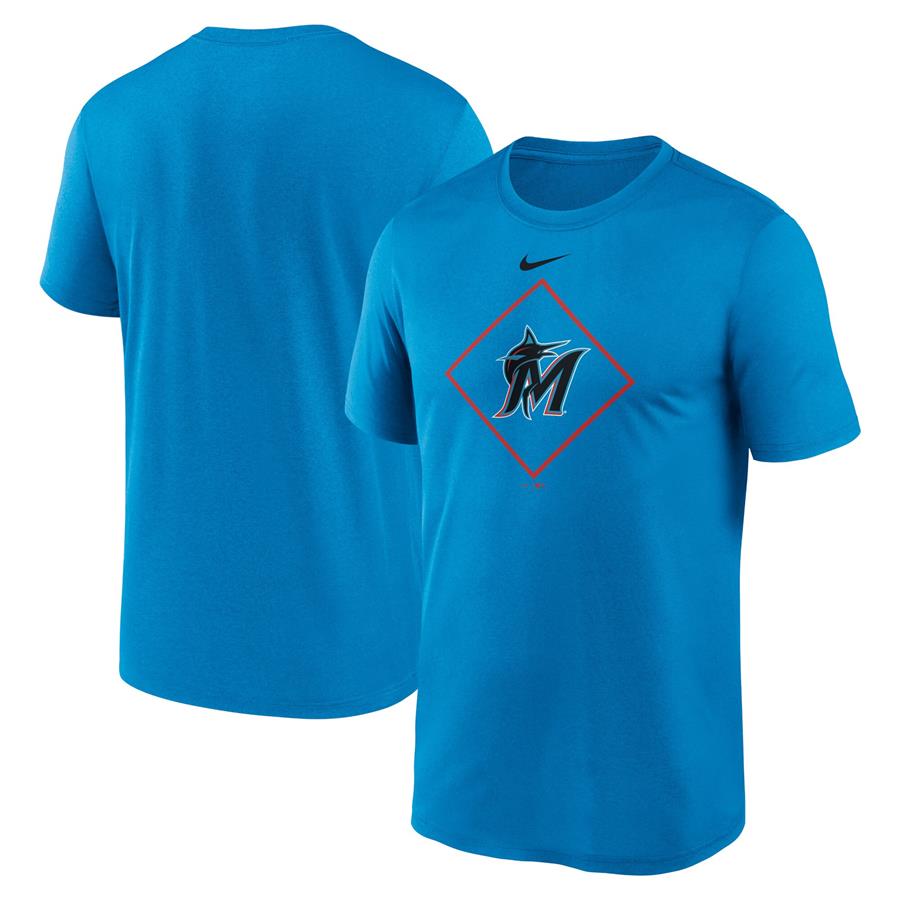 Miami Marlins Nike Legend Icon Performance T-Shirt - Blue