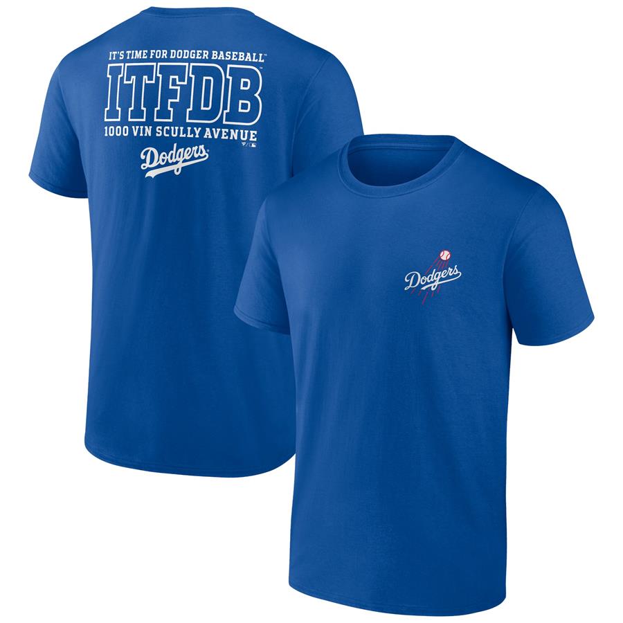 Los Angeles Dodgers Fanatics Branded Iconic Bring It T-Shirt - Royal
