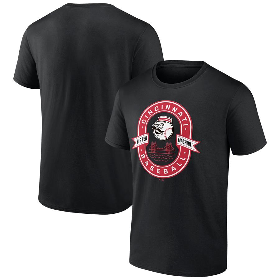 Cincinnati Reds Fanatics Branded Cooperstown Collection Iconic Glory Bound T-Shirt - Black