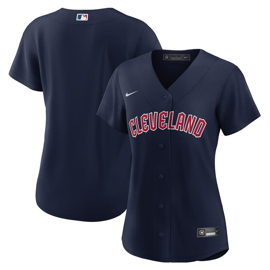 Cleveland Guardians Nike Women's Alternate Official Replica Jersey - Navy
