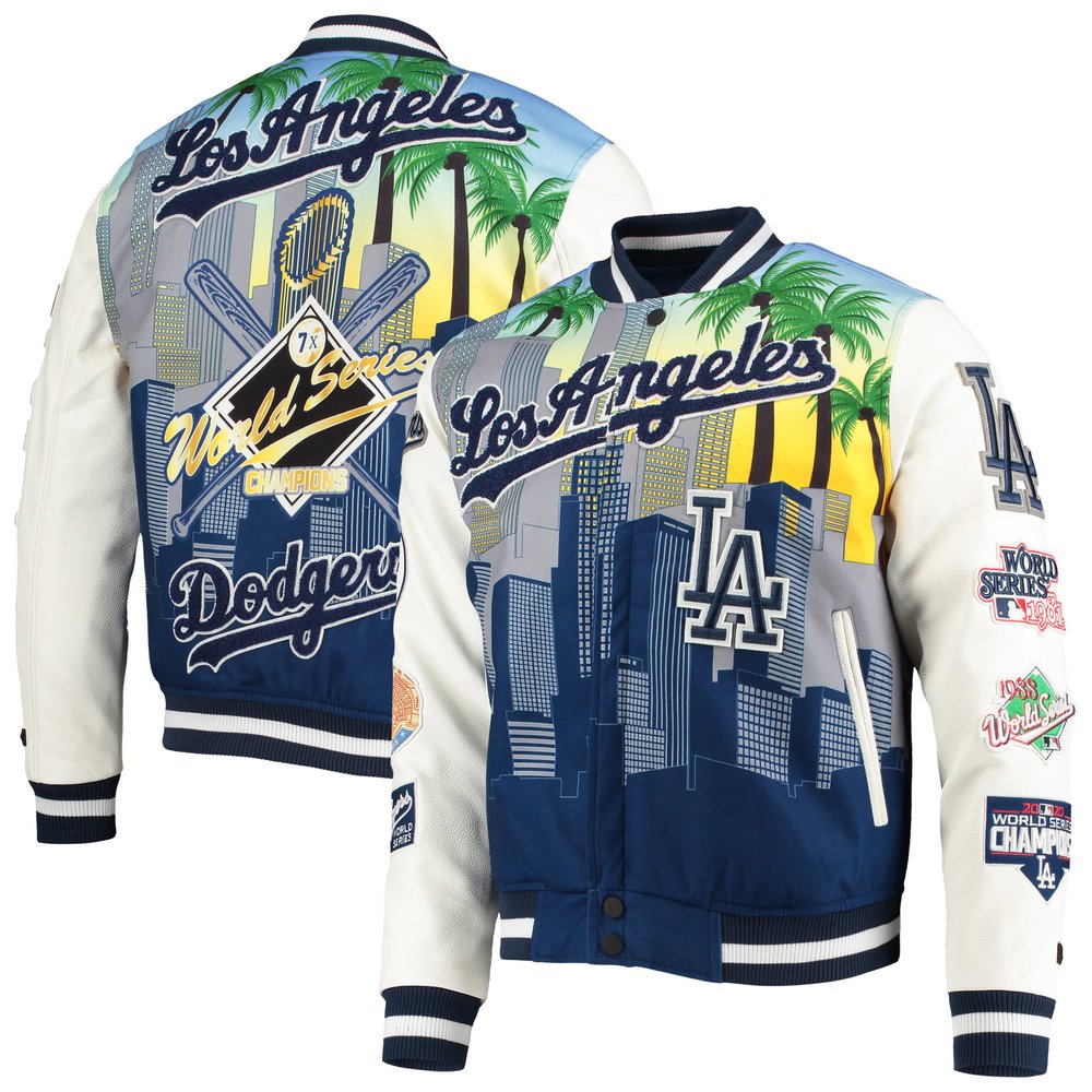 Los Angeles Dodgers Pro Standard Remix Full-Zip Varsity Jacket - White