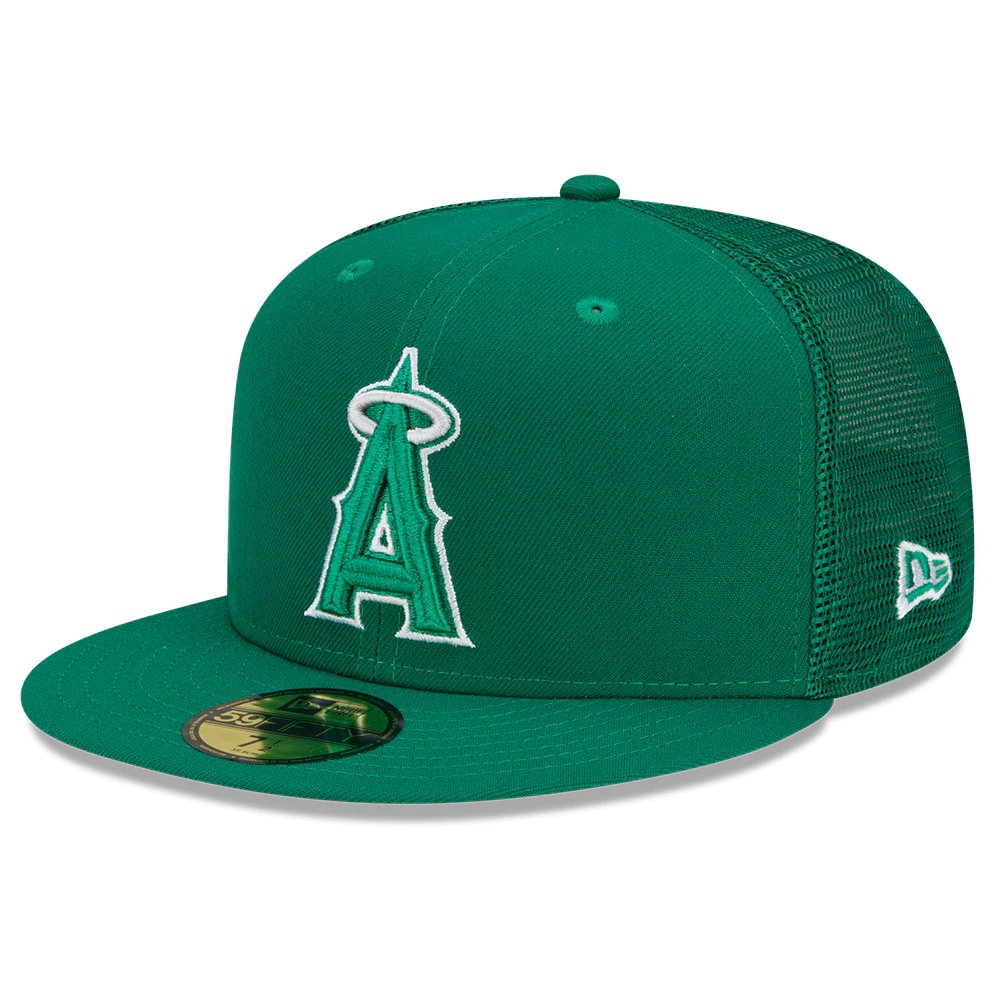 Los Angeles Angels New Era 2022 St. Patrick's Day On-Field 59FIFTY Fitted Hat - Green