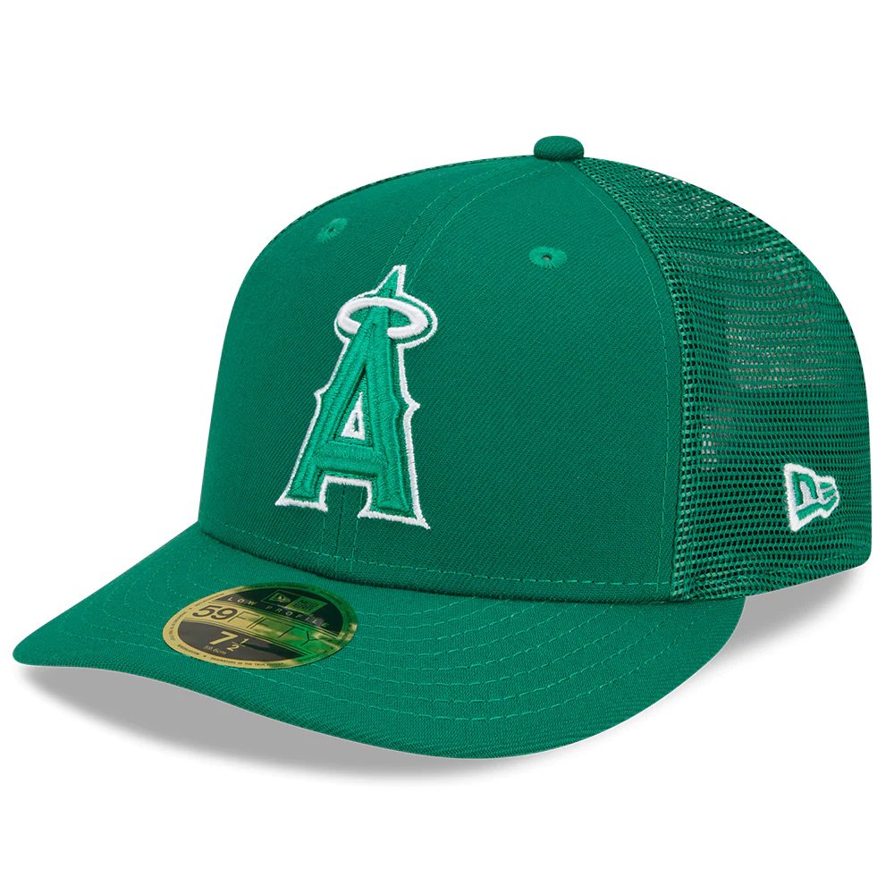 Los Angeles Angels New Era 2022 St. Patrick's Day On-Field Low Profile 59FIFTY Fitted Hat - Green