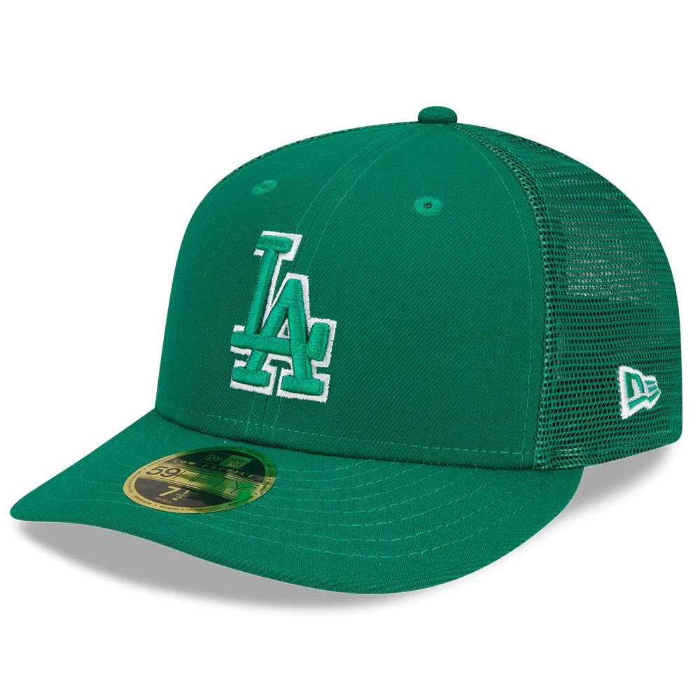 Los Angeles Dodgers New Era 2022 St. Patrick's Day On-Field Low Profile 59FIFTY Fitted Hat - Green