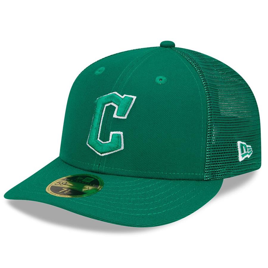 Cleveland Guardians New Era 2022 St. Patrick's Day On-Field Low Profile 59FIFTY Fitted Hat - Green