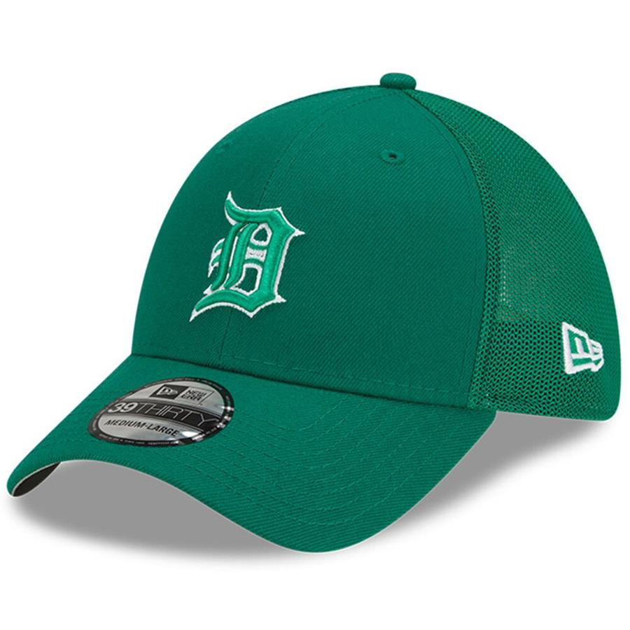 Detroit Tigers New Era St. Patrick's Day 39THIRTY Flex Hat - Green