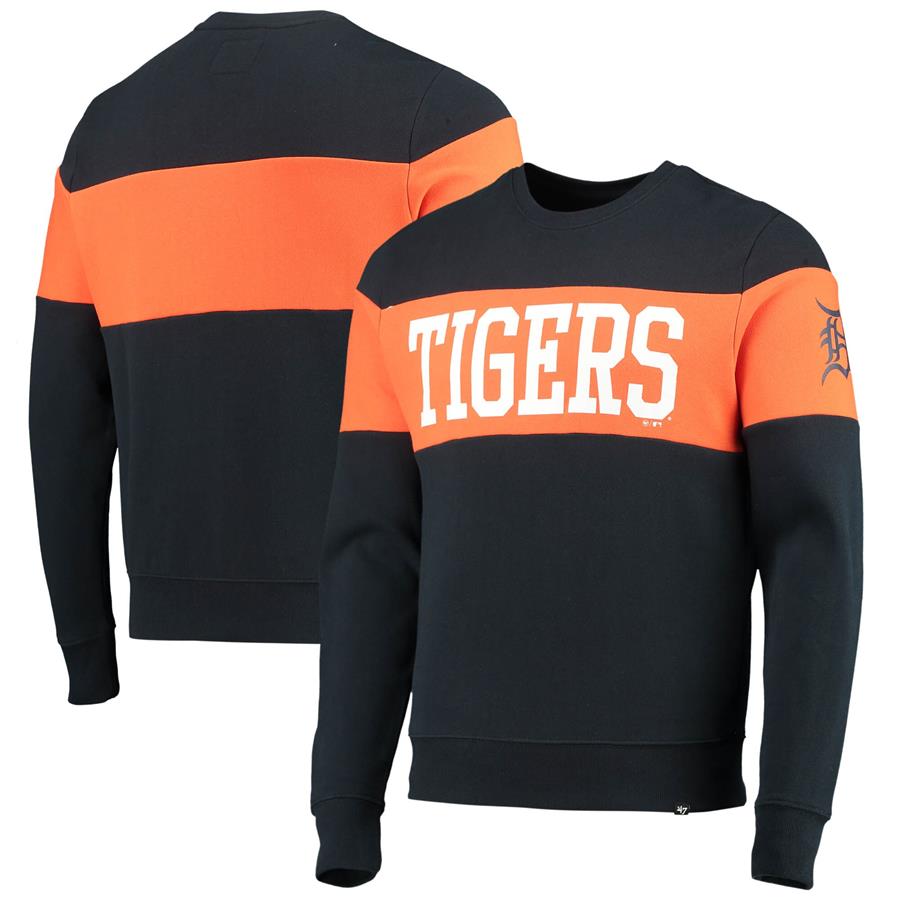 Detroit Tigers '47 Interstate Pullover Sweatshirt - Navy