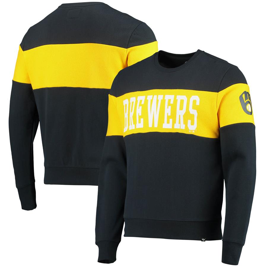 Milwaukee Brewers '47 Interstate Pullover Sweatshirt - Navy