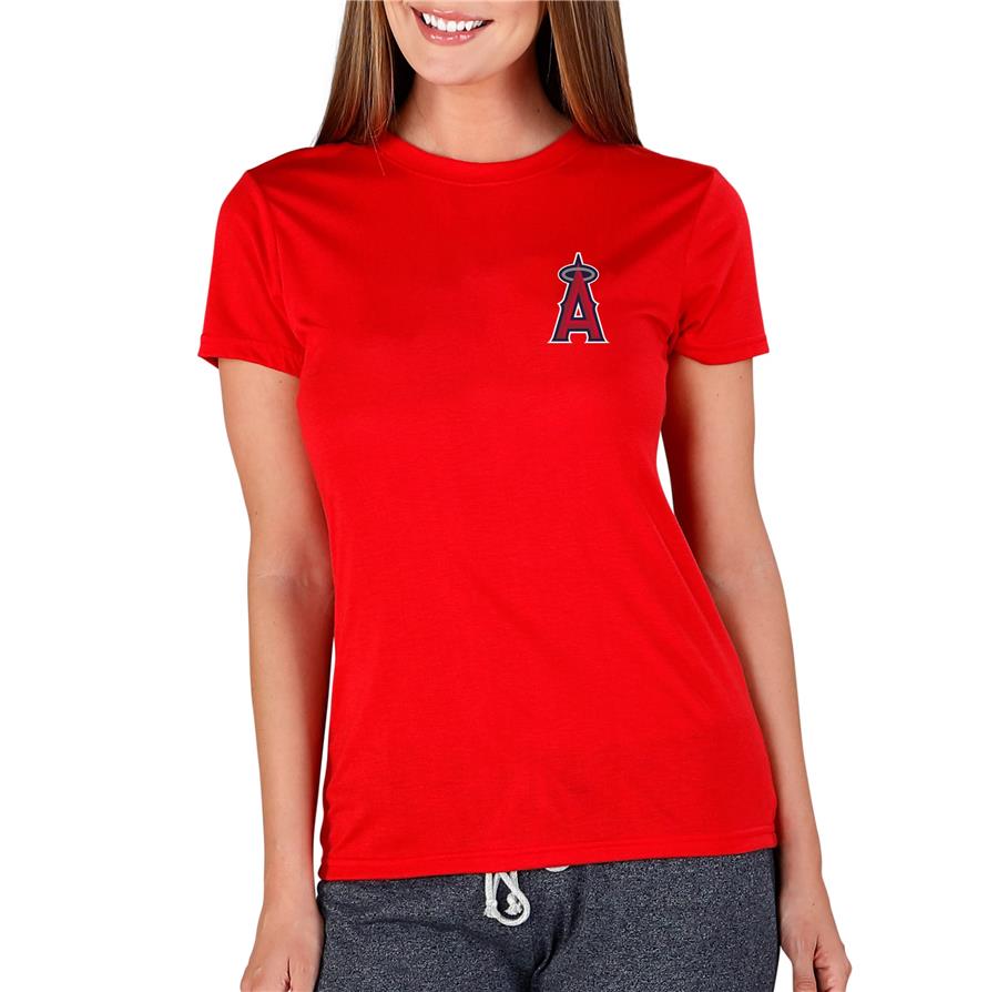 Женская футболка Los Angeles Angels Concepts Sport Marathon Knit (красный)