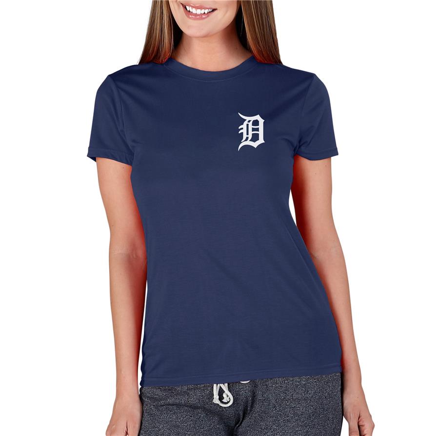 Detroit Tigers Concepts Sport Women's Marathon Knit T-Shirt - Navy