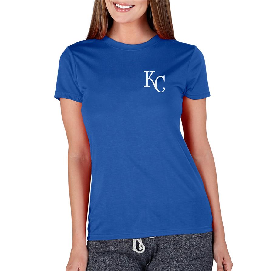 Женская футболка Kansas City Royals Concepts Sport Marathon Knit (синий)