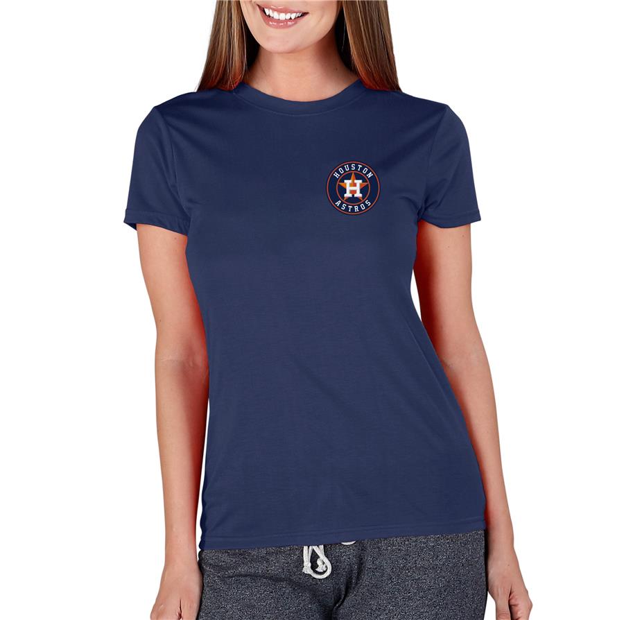 Houston Astros Concepts Sport Women's Marathon Knit T-Shirt - Navy