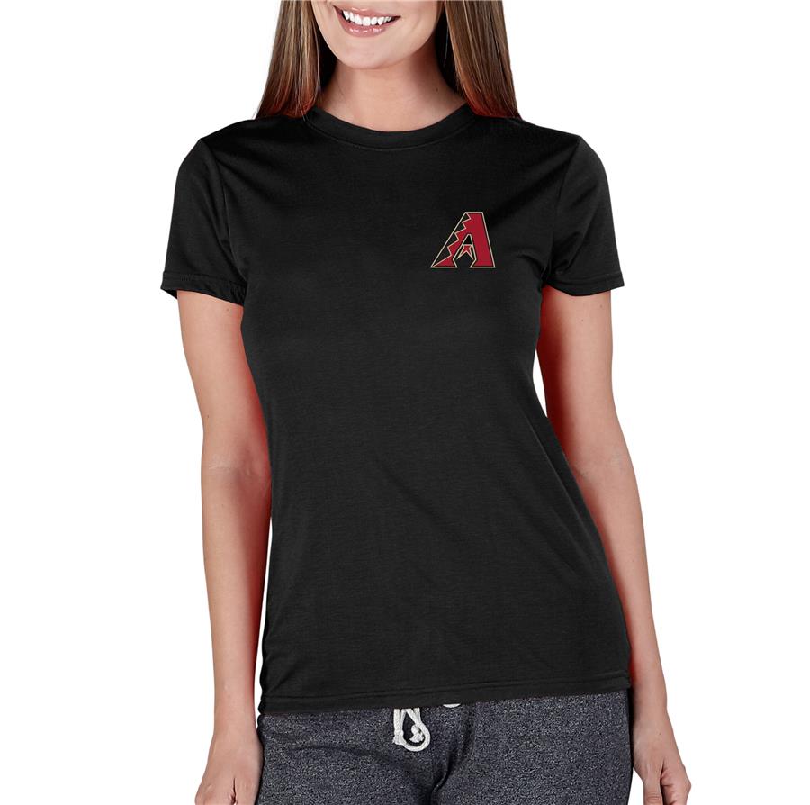 Arizona Diamondbacks Concepts Sport Women's Marathon Knit T-Shirt - Black