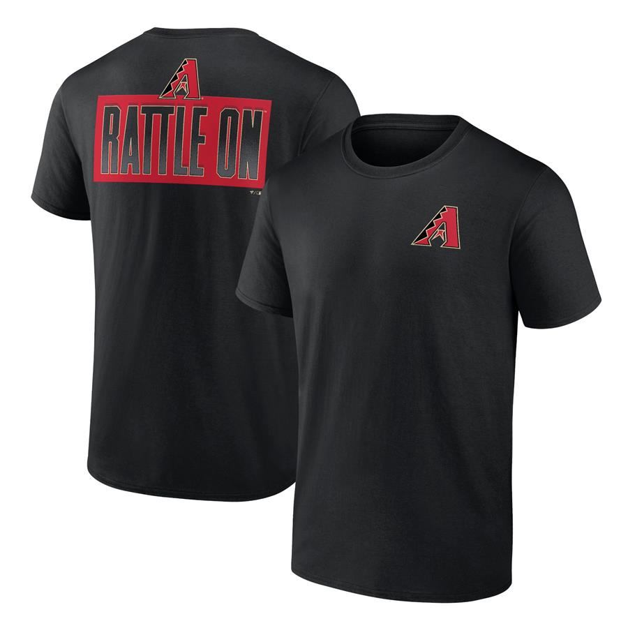 Arizona Diamondbacks Fanatics Branded Hometown Collection Rattle On T-Shirt - Black